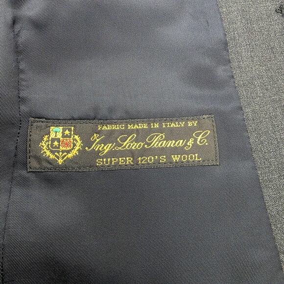 J Crew Vest Mens Small Gray Charcoal Loro Piana Super 120s Wool Dress Waistcoat - Picture 3 of 16